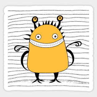 Funny monster Sticker